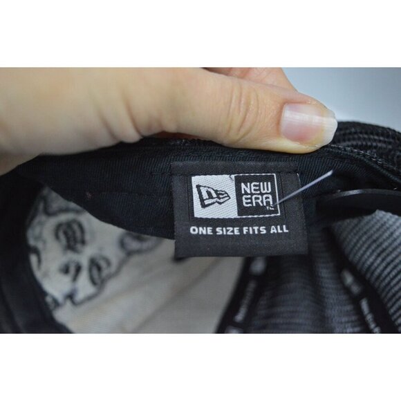 Vintage y2k New Era Embroidered Skull Plaid Snap Back Hat One Size - Picture 4 of 8